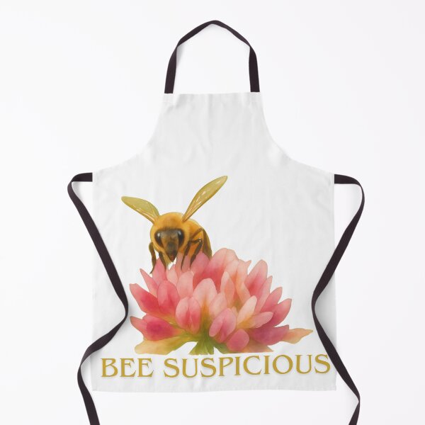 Item preview, Bee Suspicious — Bee & Clover Watercolor designed and sold by Feral Vibes.