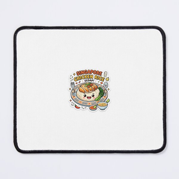 Item preview, SG chicken rice cute and smiling kawaii designed and sold by pradyunnel.