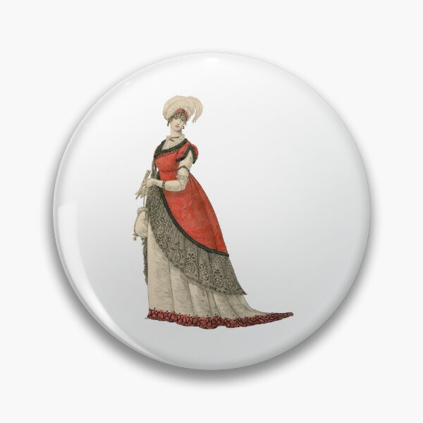 Item preview, Nicolaus Heideloff Fashion Plate - Red and Lace designed and sold by LennyAD.