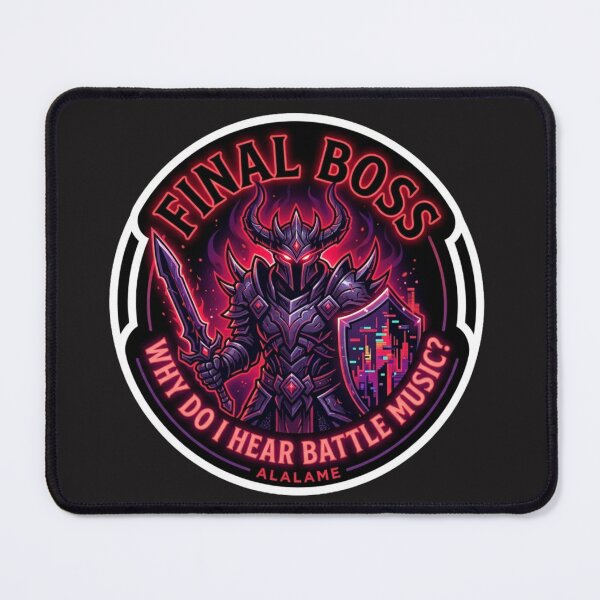 Item preview, Final Boss Battle Music - Funny RPG Gaming Sticker designed and sold by alalame.