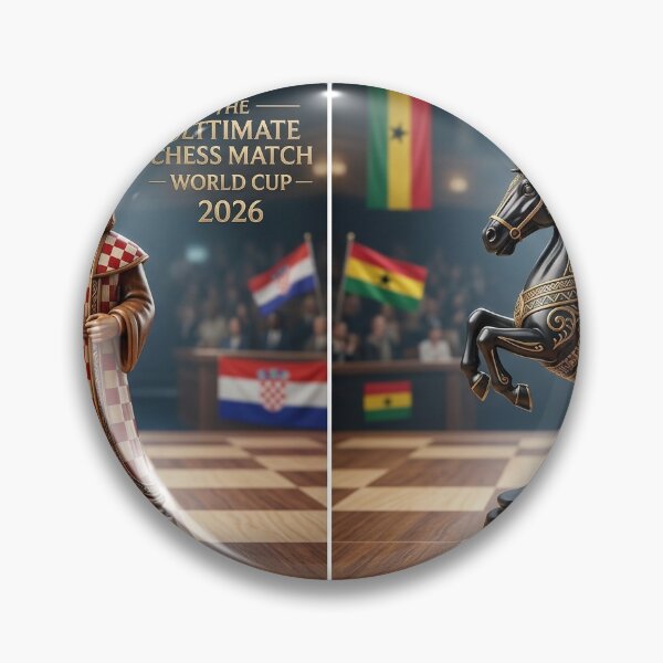 Item preview, Croatia King Ghana Knight Chess Trophy Sticker — Ultimate Chess Match World Cup 2026 Collector Decal designed and sold by VikrantCreative.