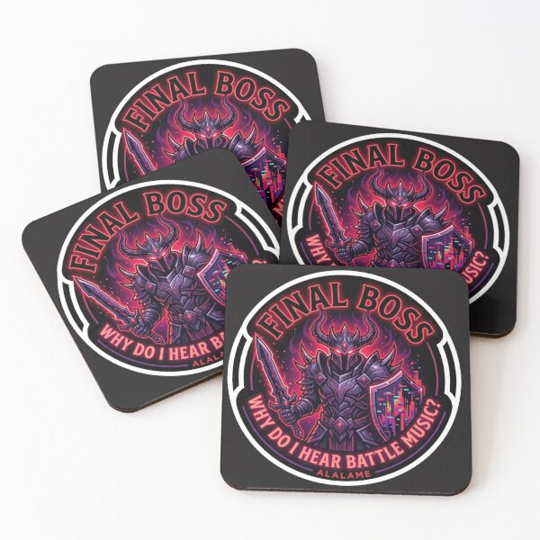 Item preview, Final Boss Battle Music - Funny RPG Gaming Sticker designed and sold by alalame.