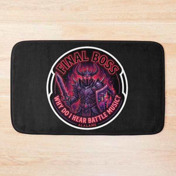 Item preview, Final Boss Battle Music - Funny RPG Gaming Sticker designed and sold by alalame.