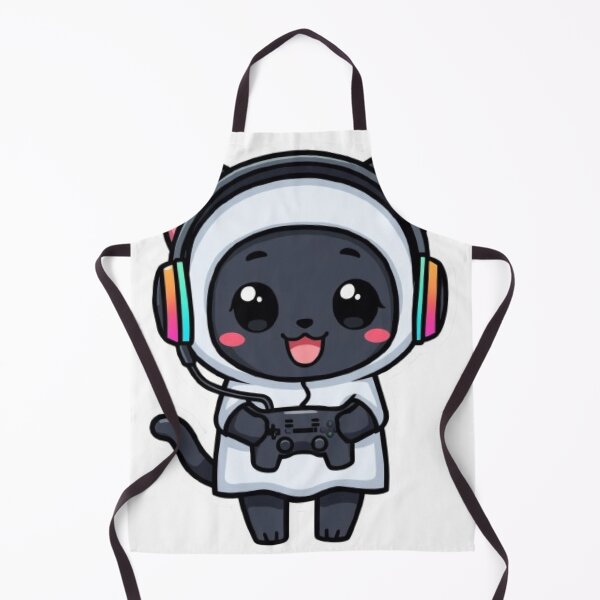 Item preview, Cute Ghost Kitty Gamer RGB Headset Kawaii Halloween Sticker designed and sold by Stylestickers55.