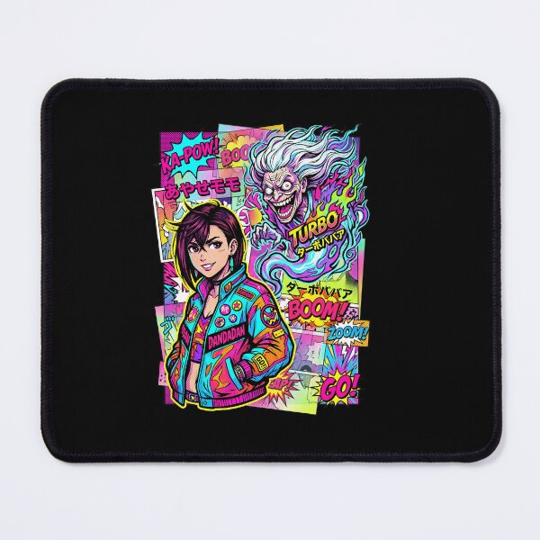 Item preview, Dandadan Turbo Granny & Momo - Retro Neon Pop Art Anime designed and sold by MCHDesignST.
