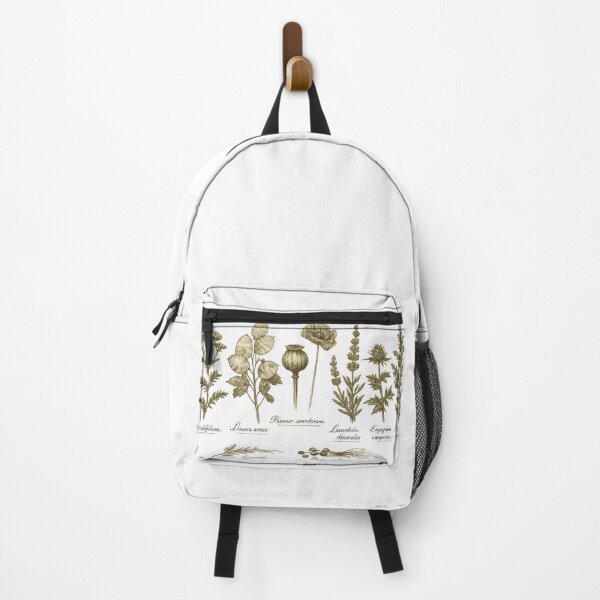 Item preview, Vintage Botanical Herb Chart Dark Academia Plant Illustration Design designed and sold by irfanshikh.