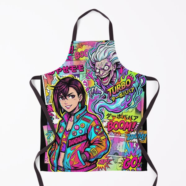 Item preview, Dandadan Turbo Granny & Momo - Retro Neon Pop Art Anime designed and sold by MCHDesignST.