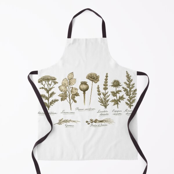 Item preview, Vintage Botanical Herb Chart Dark Academia Plant Illustration Design designed and sold by irfanshikh.