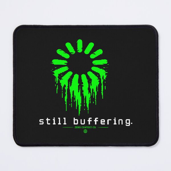 Item preview, Still Buffering – Glitch Loading Spinner Streetwear Graphic designed and sold by ZeroContextCo.