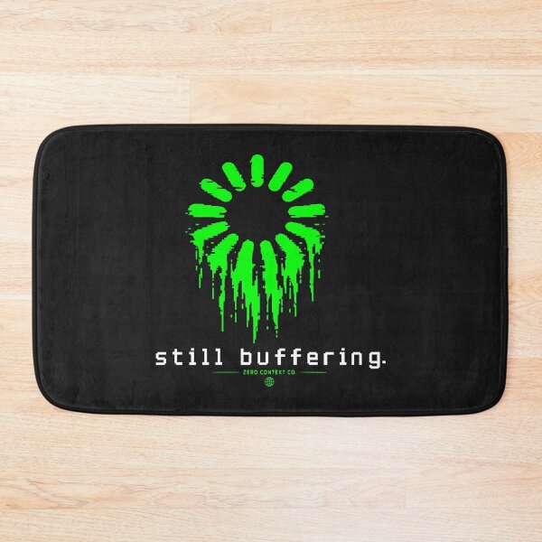 Item preview, Still Buffering – Glitch Loading Spinner Streetwear Graphic designed and sold by ZeroContextCo.