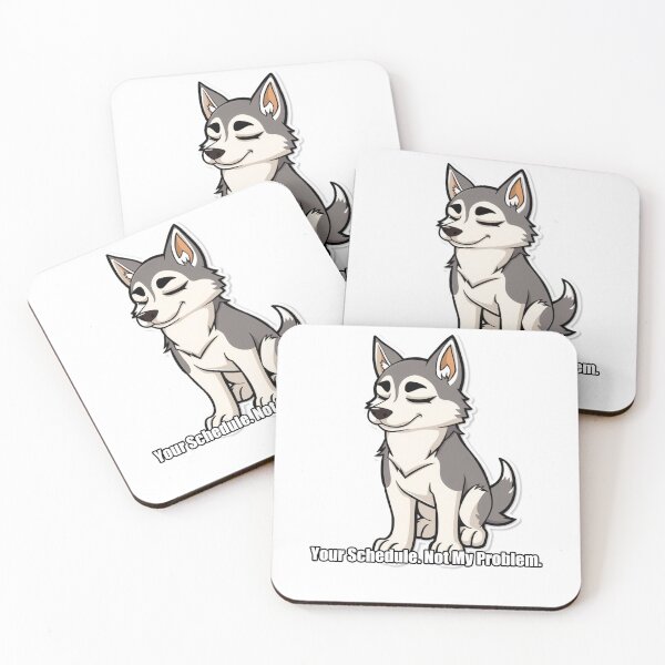 Item preview, Husky Sticker - Your Schedule Not My Problem - Funny Husky Gift designed and sold by pawdrops.