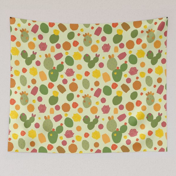 Item preview, Retro Desert Whimsy Prickly Pear Cactus Medley designed and sold by Qousqoza7.