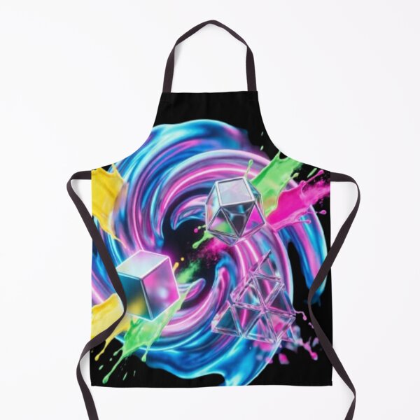 Item preview, ​3D Abstract Neon Swirl Colorful Vortex Art designed and sold by Pawar1999.