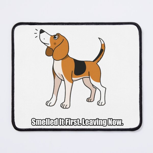 Item preview, Beagle Sticker - Smelled It First Leaving Now - Funny Beagle Gift designed and sold by pawdrops.
