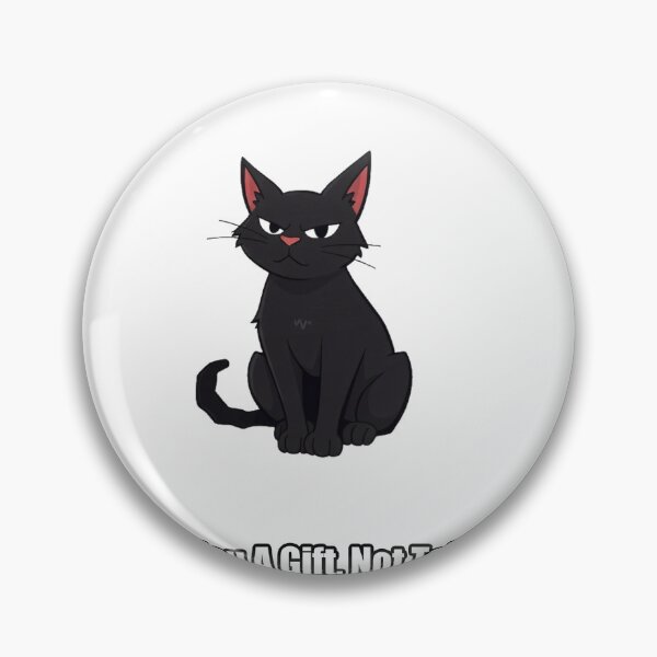 Item preview, Black Cat Sticker - Brought You A Gift - Funny Black Cat Gift designed and sold by pawdrops.