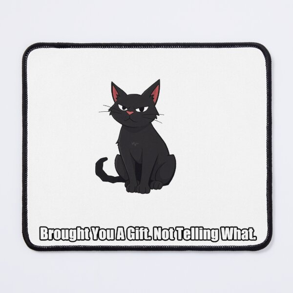 Item preview, Black Cat Sticker - Brought You A Gift - Funny Black Cat Gift designed and sold by pawdrops.