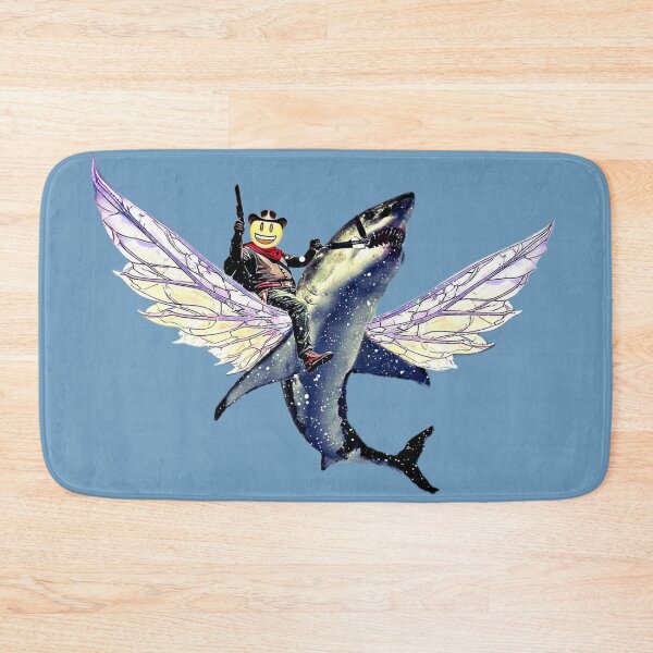 Item preview, Emoji de vaquero tiburón volador designed and sold by Mightymooseman.