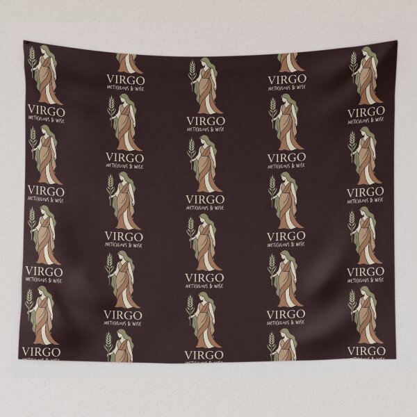 Aperçu de l'œuvre Horoscope quotidien de la Vierge – Design astrologique élégant pour la Vierge créée et vendue par Bhaskar Digital Art.