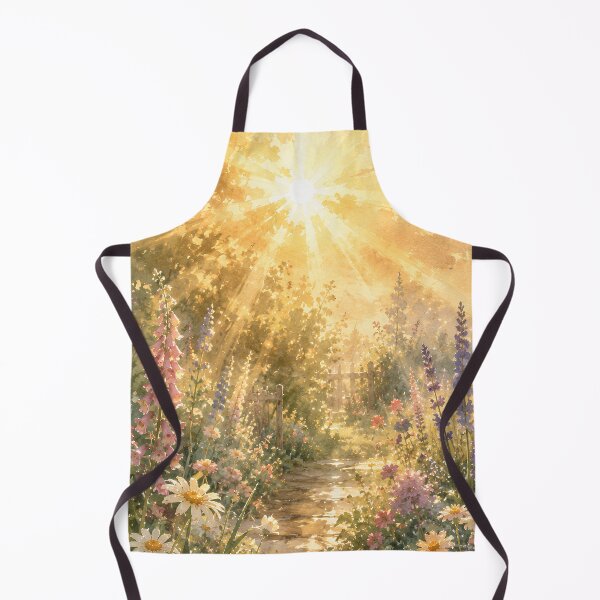 Item preview, Morning Light After Rain | Sunlit Cottage Garden Landscape designed and sold by Bound for Wonder.