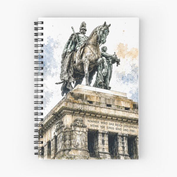Item preview, German Corner Koblenz – Imperial Monument in watercolor & ink designed and sold by Peter Kaul.
