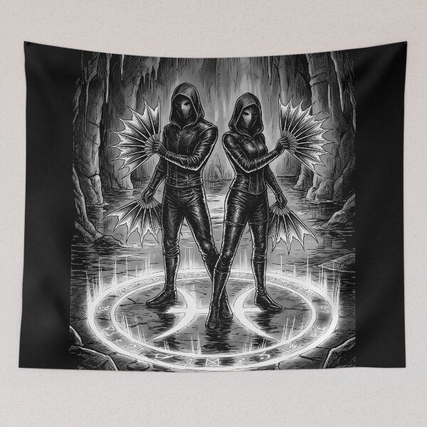 Item preview, Pisces Zodiac Dark Fantasy Assassins Horoscope designed and sold by DarkOriginArts.