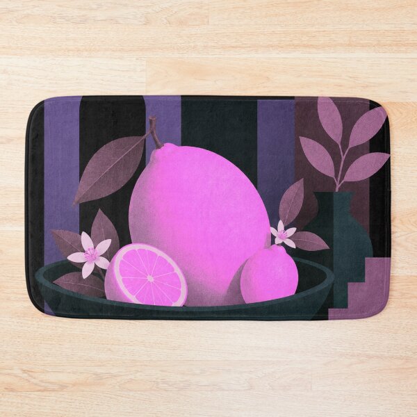 Item preview, Pink Lemon Still Life | Mid Century Modern Botanical Art designed and sold by joycrysstudio.