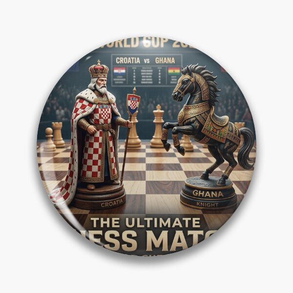Item preview, Croatia Ghana Ultimate Chess Match Final Sticker — King vs Knight World Cup 2026 Football Soccer Decal designed and sold by VikrantCreative.