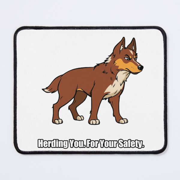 Item preview, Australian Shepherd Sticker - Herding You For Your Safety - Aussie Gift designed and sold by pawdrops.
