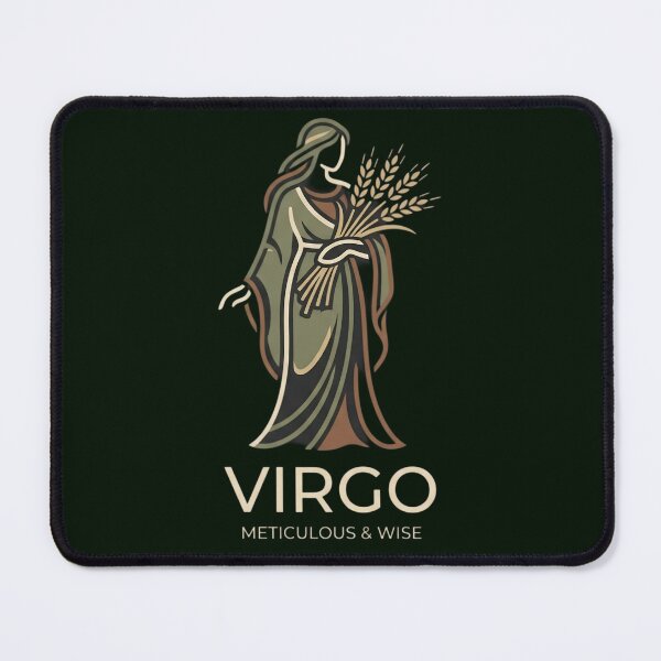 Item preview, Virgo Daily Horoscope – Harvest Goddess Virgo Zodiac Astrology Art designed and sold by Bhaskar Digital Art.