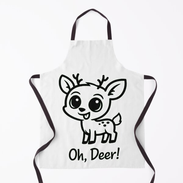 Item preview, Cute Bambi Deer Oh Deer Funny Pun Cartoon designed and sold by Stick It Wear It.