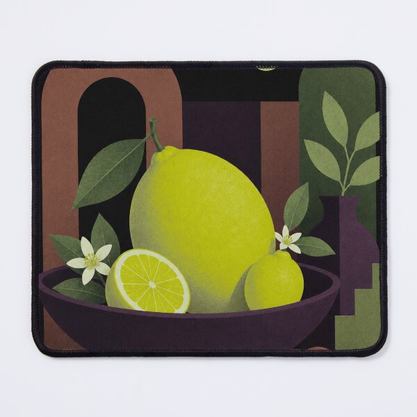Item preview, Electric Citrus | Mid Century Modern Lime Lemon Still Life designed and sold by joycrysstudio.