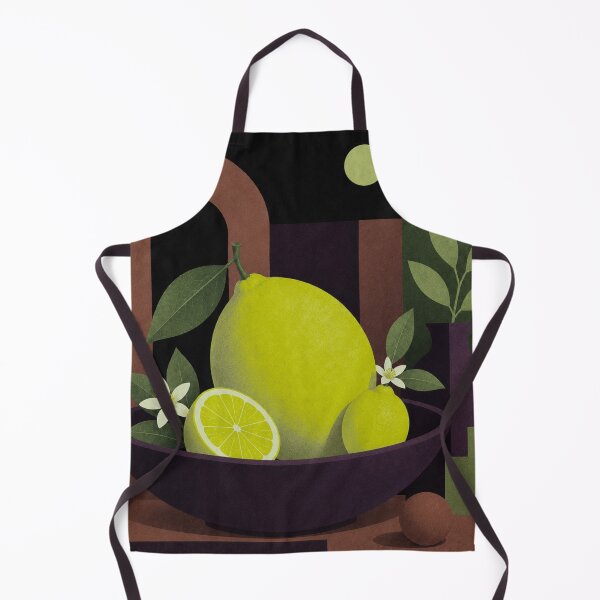 Item preview, Electric Citrus | Mid Century Modern Lime Lemon Still Life designed and sold by joycrysstudio.