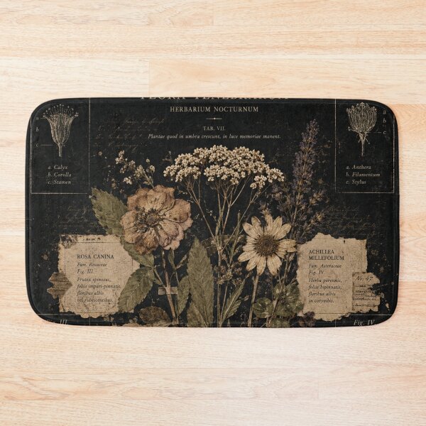 Item preview, Flora Tenebrarum Dark Herbarium Gothic Botanical Poster Design designed and sold by irfanshikh.