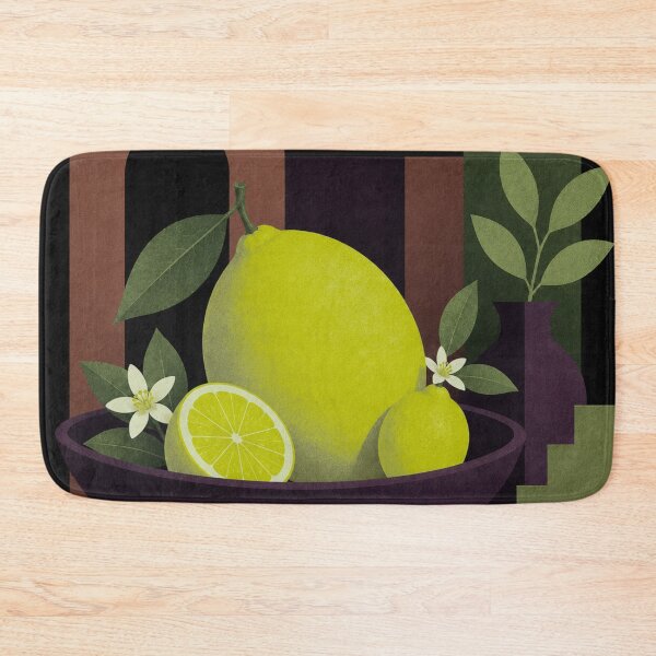 Item preview, Electric Citrus | Mid Century Modern Lime Lemon Still Life designed and sold by joycrysstudio.