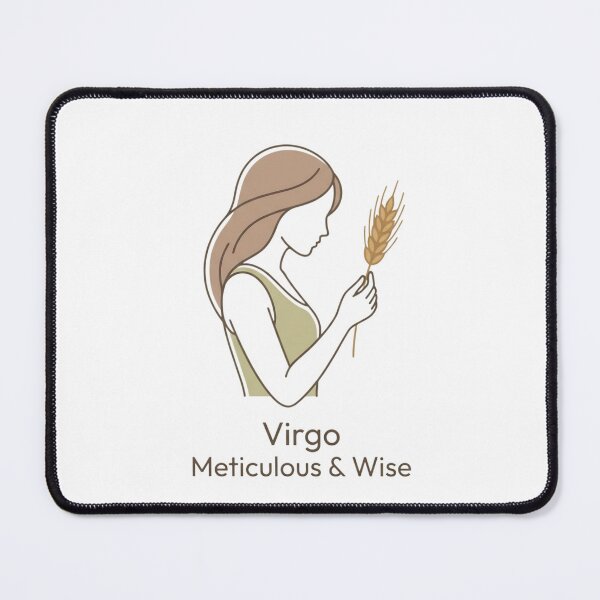 Item preview, Virgo Daily Horoscope – Meticulous & Wise Minimalist Zodiac Woman Design designed and sold by Bhaskar Digital Art.