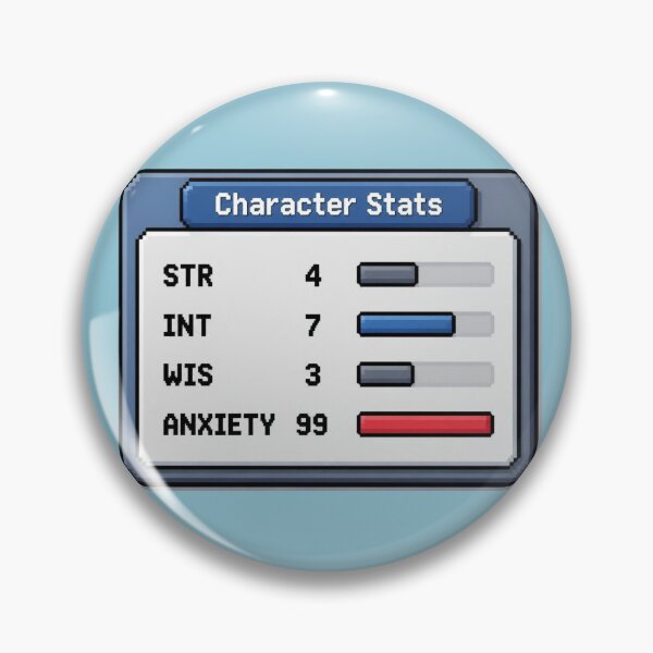 Item preview, Character Stats – Anxiety 99 designed and sold by Icareis-Studios.