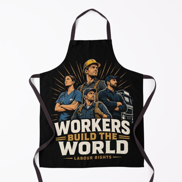 Item preview, Workers Build the World – Labour Rights  designed and sold by VivaStencil.