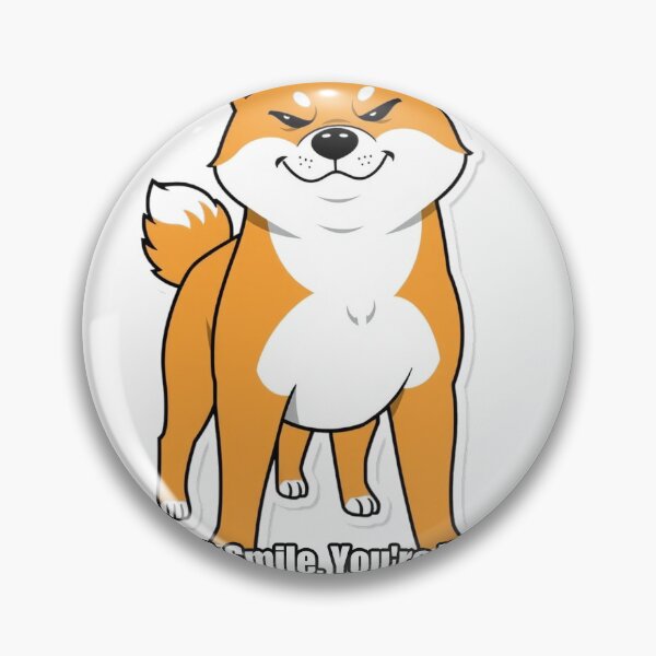 Item preview, Shiba Inu Sticker - Offered A Smile Youre Welcome - Funny Shiba Gift designed and sold by pawdrops.