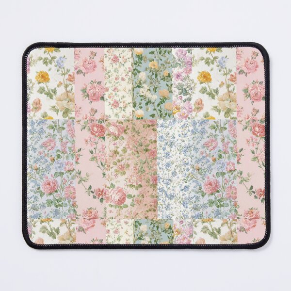 Item preview, Romantic Vintage Floral Patchwork Pattern designed and sold by Kritiveemporio.