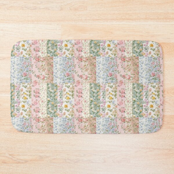 Item preview, Romantic Vintage Floral Patchwork Pattern designed and sold by Kritiveemporio.