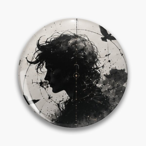 Item preview, Mystic Raven Silhouette Watercolor Art designed and sold by Chaos world.