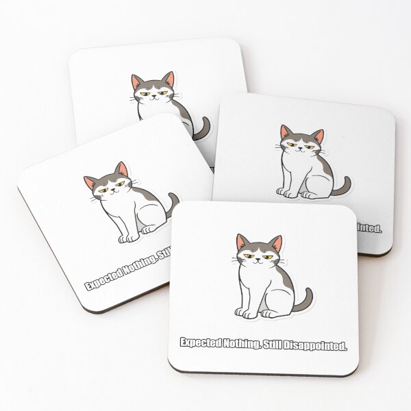 Item preview, British Shorthair Sticker - Expected Nothing Still Disappointed - Gift designed and sold by pawdrops.