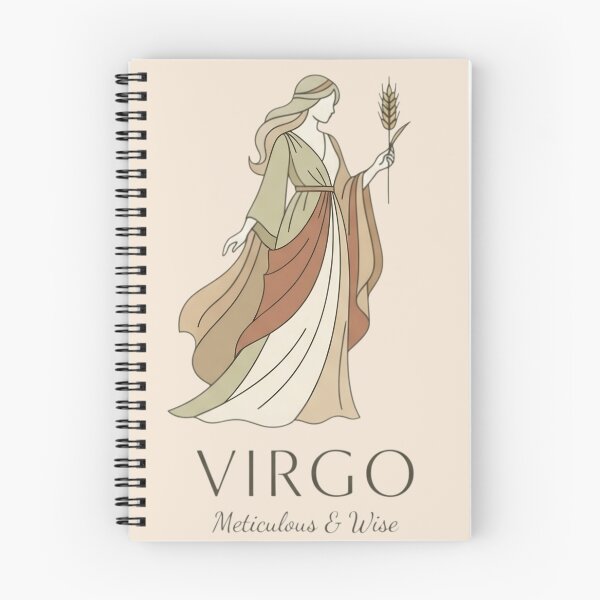 Item preview, Virgo Daily Horoscope – Meticulous & Wise Elegant Zodiac Goddess Design designed and sold by Bhaskar Digital Art.