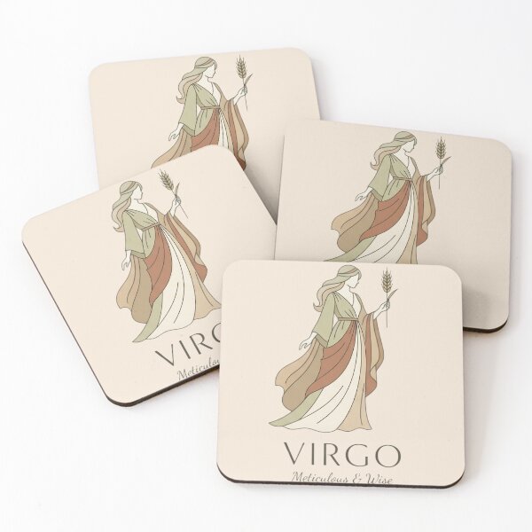 Item preview, Virgo Daily Horoscope – Meticulous & Wise Elegant Zodiac Goddess Design designed and sold by Bhaskar Digital Art.