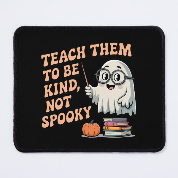 Item preview, Teach Them To Be Kind Not Spooky Cute Ghost Teacher Halloween Shirt designed and sold by Raw Tigers.
