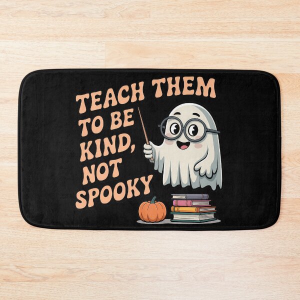 Item preview, Teach Them To Be Kind Not Spooky Cute Ghost Teacher Halloween Shirt designed and sold by Raw Tigers.