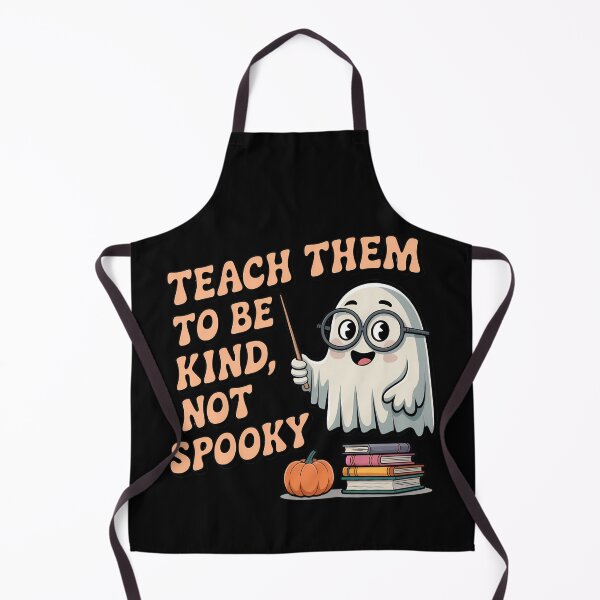 Item preview, Teach Them To Be Kind Not Spooky Cute Ghost Teacher Halloween Shirt designed and sold by Raw Tigers.