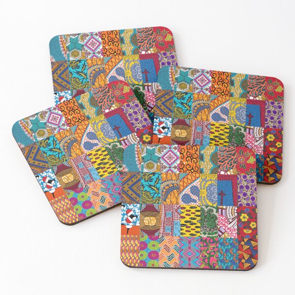 Item preview, African Wax Print Patchwork Inspired Design - Ankara - Ghana Fashion Style  designed and sold by Divine Ease.