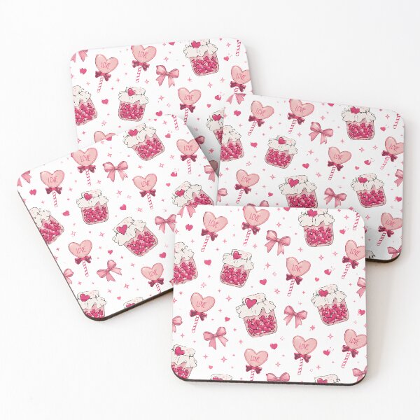 Item preview, Love Heart Jar Pattern | Coquette Valentine Aesthetic designed and sold by HorrorInkStudio.