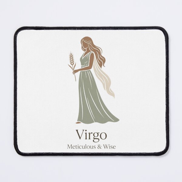 Item preview, Virgo Daily Horoscope – Meticulous & Wise Zodiac Maiden Astrology Artwork designed and sold by Bhaskar Digital Art.